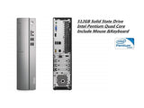 Lenovo Newest Idea Centre High performance desktop PC | Intel Pentium J4205 | Quad-Core | 8GB | Intel HD Graphics 505 | HDMI | 512GB SSD | mouse&keyboard | DVD/CD burner | Windows 10 | Silver