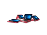 Flagship Dell Inspiron 11.6" HD Touchscreen 2 in 1 Business Laptop/Tablet, AMD Core A9-9420e 3.0GHz 4GB DDR4 500GB HDD AMD Radeon R5 MaxxAudio Bluetooth 802.11bgn HDMI Webcam USB 3.1 Win 10 -Red