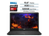 Newest Dell Flagship Inspiron 15.6 HD Widescreen LED Laptop, AMD A6-9200 Processor,4GB DDR4 , 500GB HDD,AMD Radeon R4 Graphics,MaxxAudio,Webcam,DVD-RW,SD Card Reader,HDMI,Win10 Home