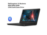 Dell Business Flagship Laptop Notebook 15.6" HD LED-Backlit Display ,Intel i5-7200U Processor ,8GB DDR4 RAM, 256GB SSD, DVD-RW, HDMI, Webcam ,Bluetooth, Windows 10, Pro-Black