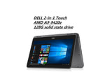 Dell Inspiron 11.6" HD Touchscreen 2-in-1 Tablet/Laptop (AMD A9-9420e,4GB DDR4, 128GB SSD)