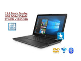 2018 Newest HP 15.6" Touchscreen HD Notebook,8th Intel Core i5-8250U Quad-Core,8GB DDR4,2TB HDD + 128GB SSD,Intel UHD Graphics 620,DVD +/-RW,HD Webcam,Backlit Keyboard,HD Camera,Bluetooth, Win10 Home