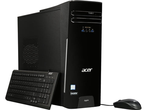 2018 Acer High Performance Desktop PC, Intel Core i5 7th gen Quad Core 7400(3.0 Ghz) processor, 256GB SSD + 2TB HDD, 8GB DDR4, DVDRW, 802.11ac WiFi, HDMI, VGA, Windows 10, includes Mouse and Keyboard