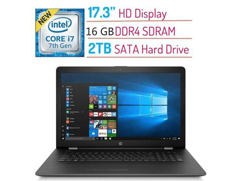 2018 High Performance HP 17.3 HD+ (1600x900)  Laptop PC | Intel Core i7-7500U  up to 3.5GHz | 16GB DDR4 RAM