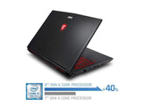 MSI GV62 8RD-200 15.6" Performance Gaming Laptop i5-8300H GTX 1050Ti 4G 8GB RAM 16GB